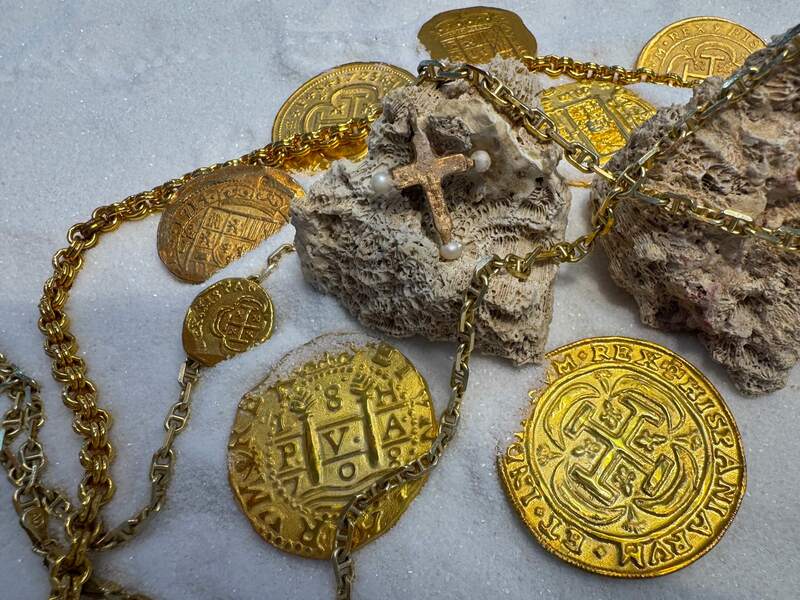 Pearl Cross from Unidentified Shipwreck 18th Cent. 34