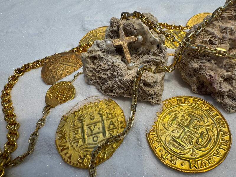 Pearl Cross from Unidentified Shipwreck 18th Cent. 24