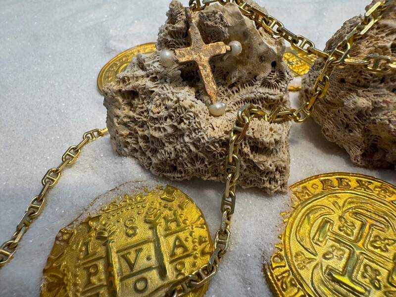 Pearl Cross from Unidentified Shipwreck 18th Cent. 36