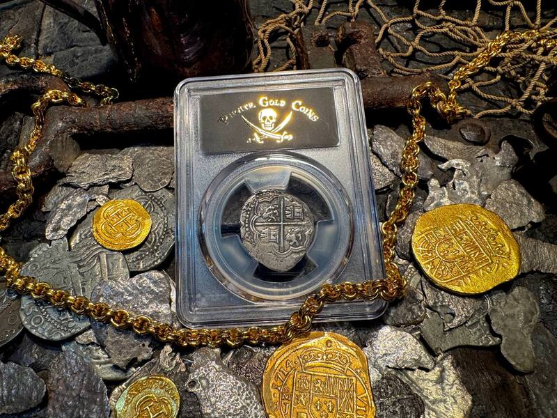 Peru 2 Reales 1577-88 "Atocha 1622 Shipwreck" PCGS XF 13