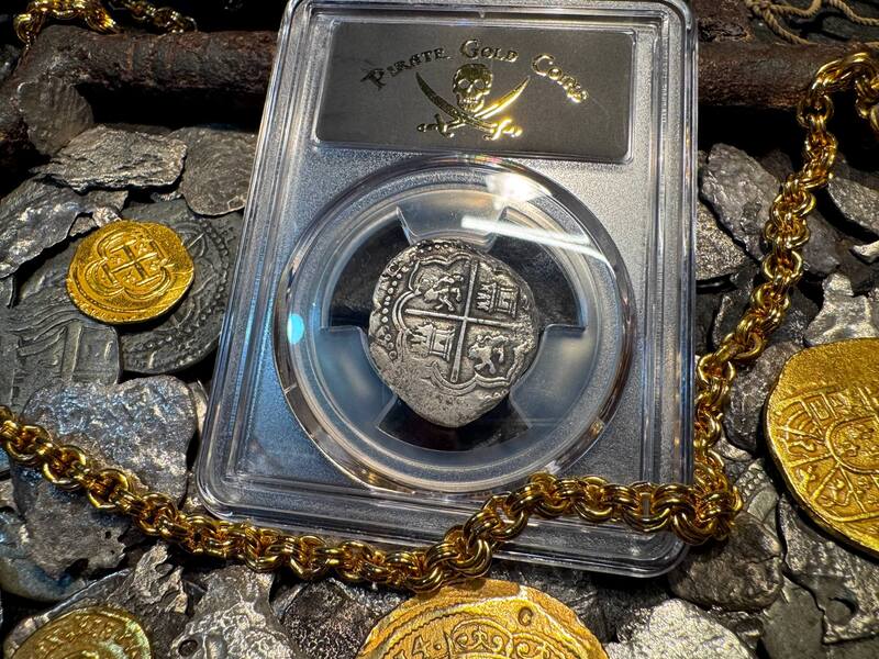 Peru 2 Reales 1577-88 "Atocha 1622 Shipwreck" PCGS XF 15
