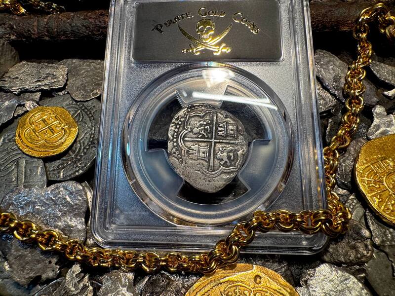 Peru 2 Reales 1577-88 "Atocha 1622 Shipwreck" PCGS XF 18