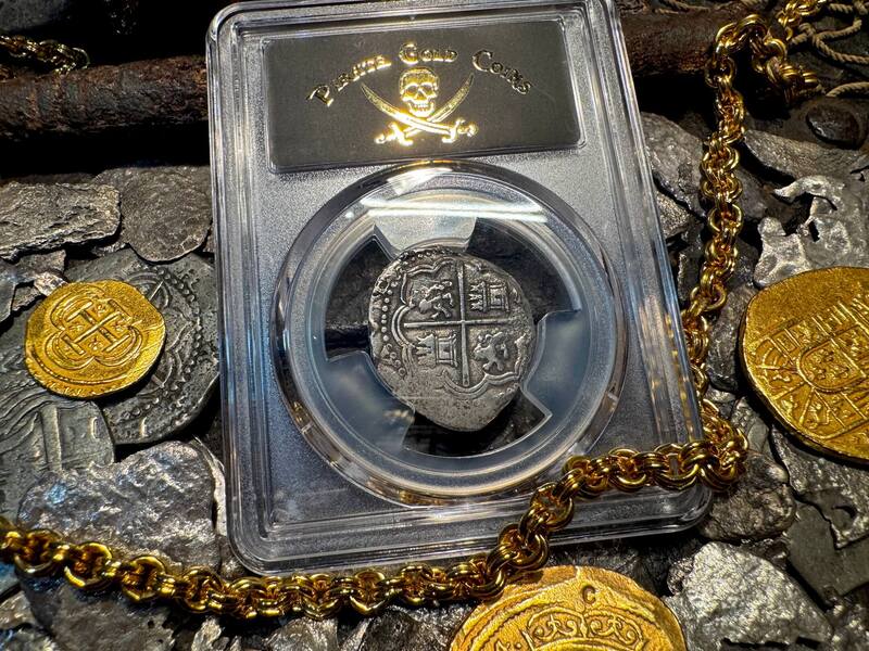 Peru 2 Reales 1577-88 "Atocha 1622 Shipwreck" PCGS XF 17