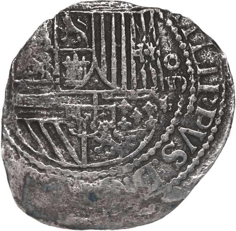 Peru 2 Reales 1577-88 "Atocha 1622 Shipwreck" PCGS XF 11