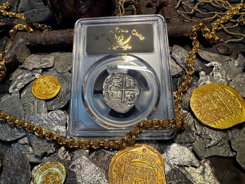 Peru 2 Reales 1577-88 "Atocha 1622 Shipwreck" PCGS XF 4