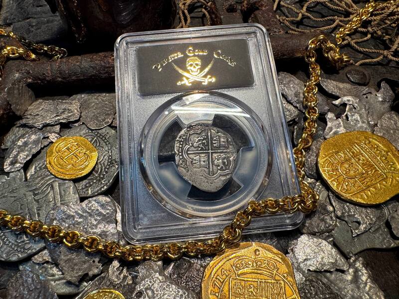 Peru 2 Reales 1577-88 "Atocha 1622 Shipwreck" PCGS XF 8