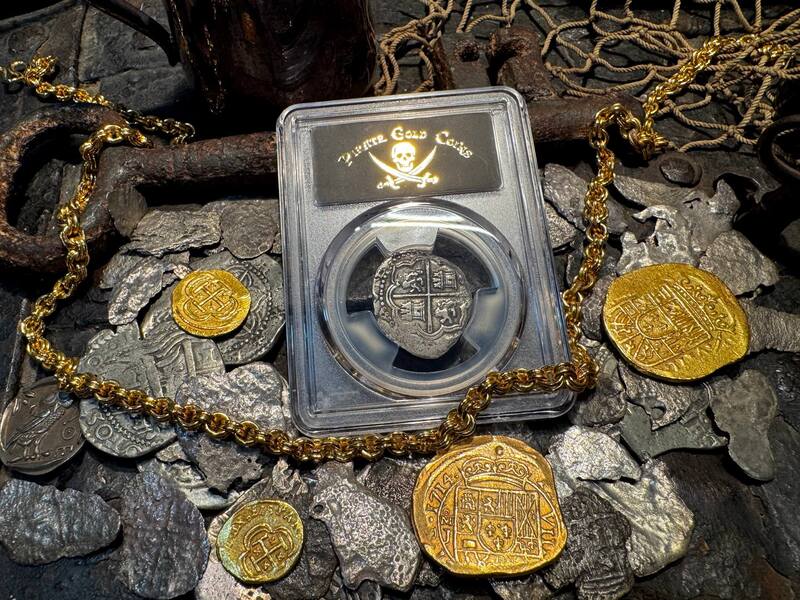 Peru 2 Reales 1577-88 "Atocha 1622 Shipwreck" PCGS XF 12