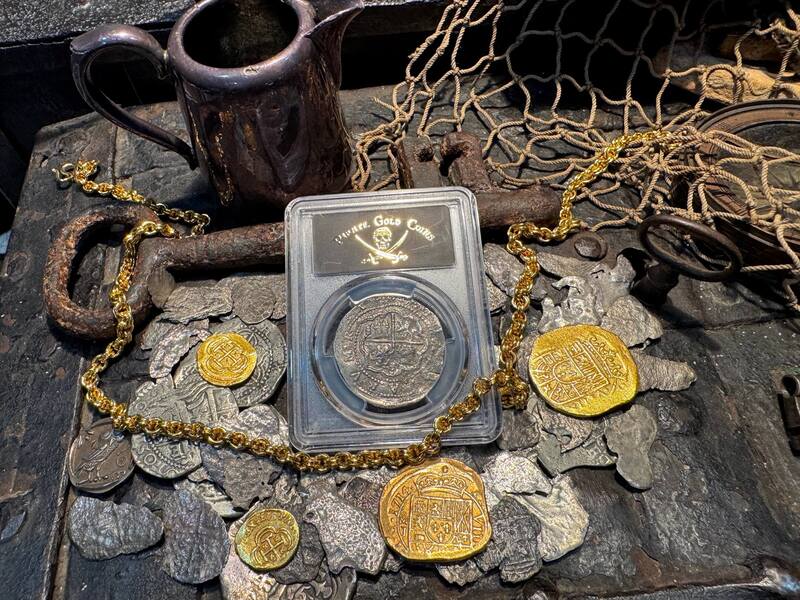 Peru 4 Reales 1577-88 "Atocha 1622 Shipwreck" PCGS XF 9