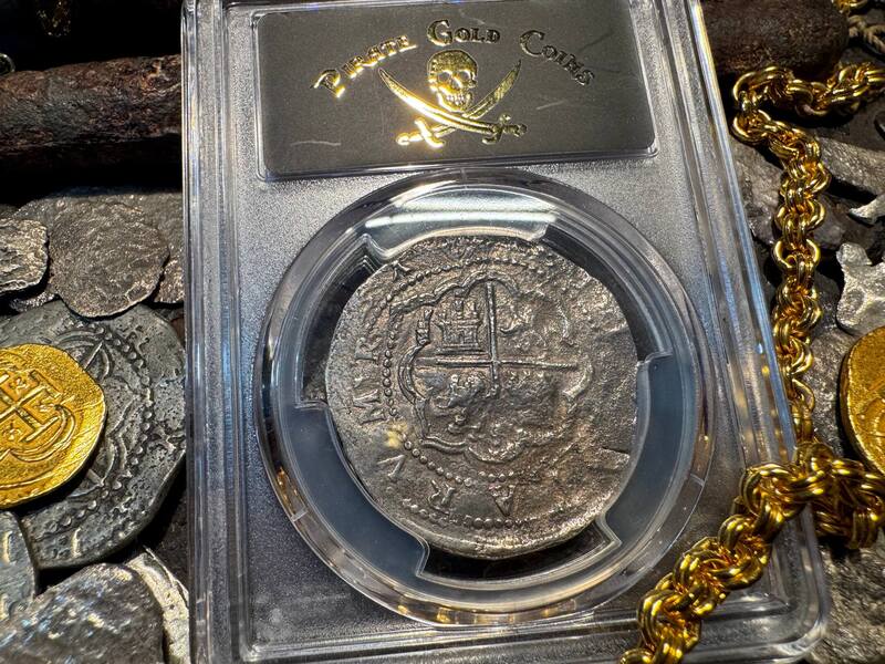 Peru 4 Reales 1577-88 "Atocha 1622 Shipwreck" PCGS XF 13