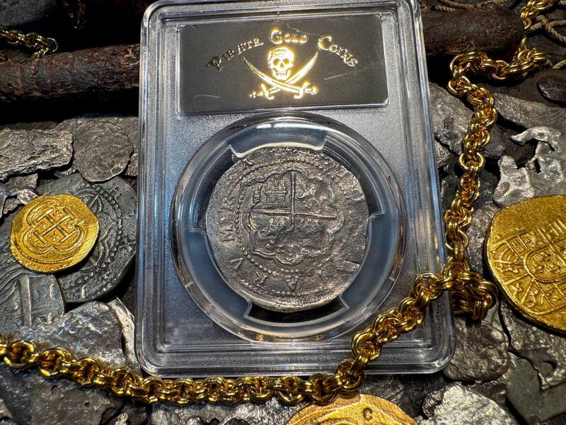 Peru 4 Reales 1577-88 "Atocha 1622 Shipwreck" PCGS XF 14