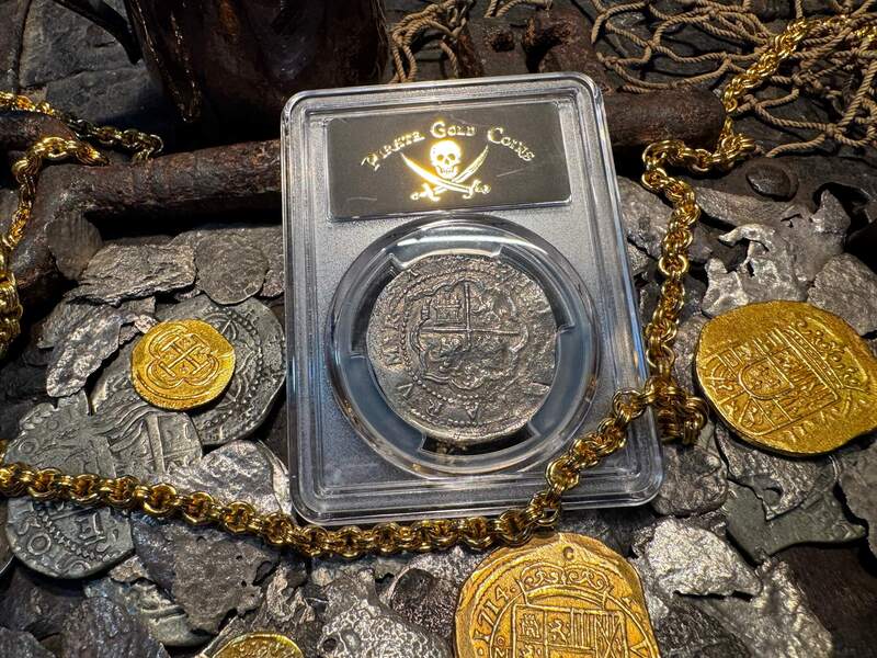 Peru 4 Reales 1577-88 "Atocha 1622 Shipwreck" PCGS XF 8