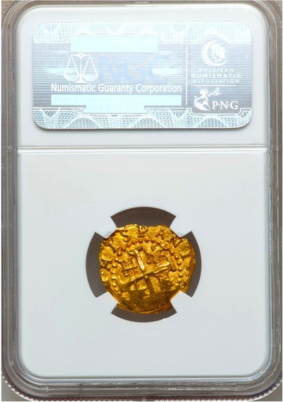 Peru 2 Escudos 1698 "1715 Plate Fleet Shipwreck" NGC 61 5