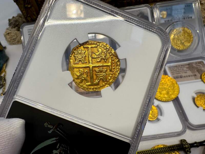 Peru 4 Escudos 1700 "1715 Fleet Shipwreck" NGC 63+ 27