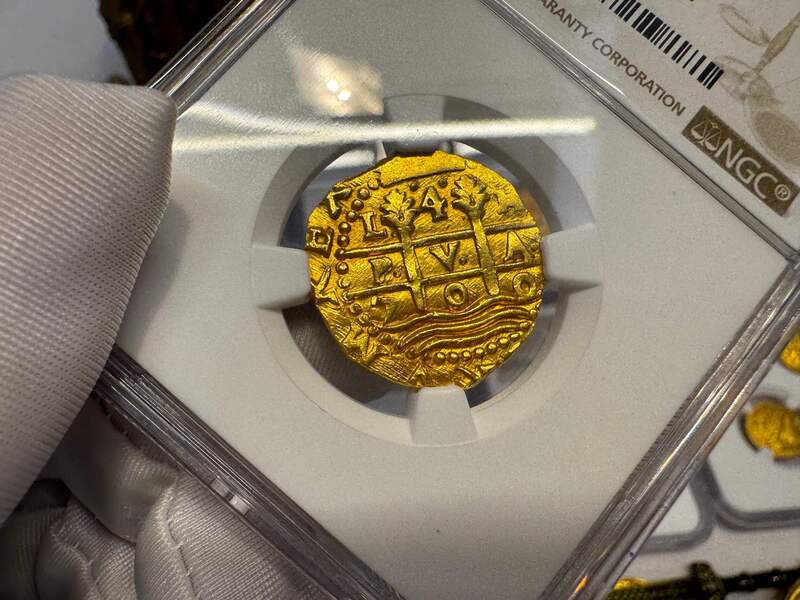 Peru 4 Escudos 1700 "1715 Fleet Shipwreck" NGC 63+ 11