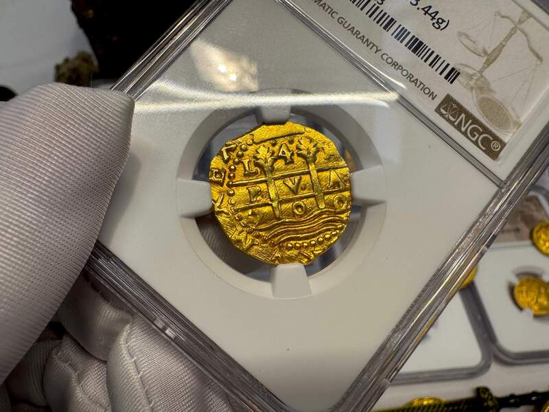 Peru 4 Escudos 1700 "1715 Fleet Shipwreck" NGC 63+ 10