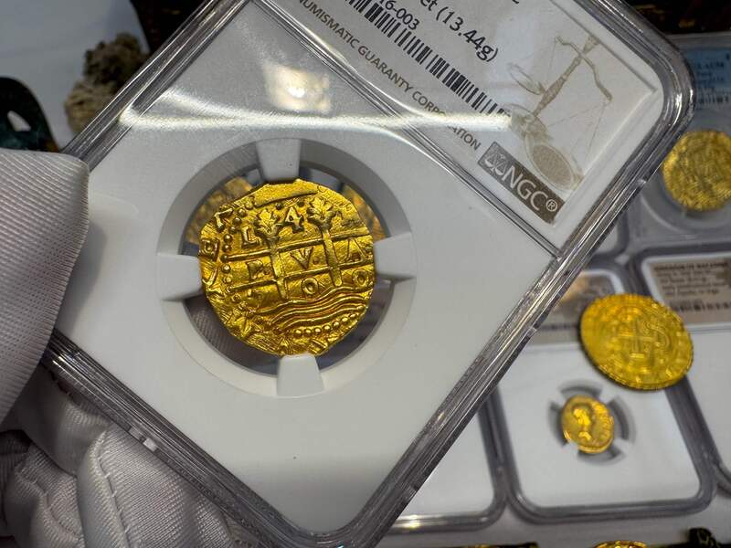 Peru 4 Escudos 1700 "1715 Fleet Shipwreck" NGC 63+ 12