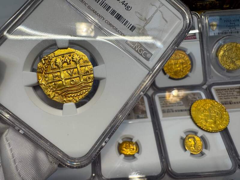 Peru 4 Escudos 1700 "1715 Fleet Shipwreck" NGC 63+ 13