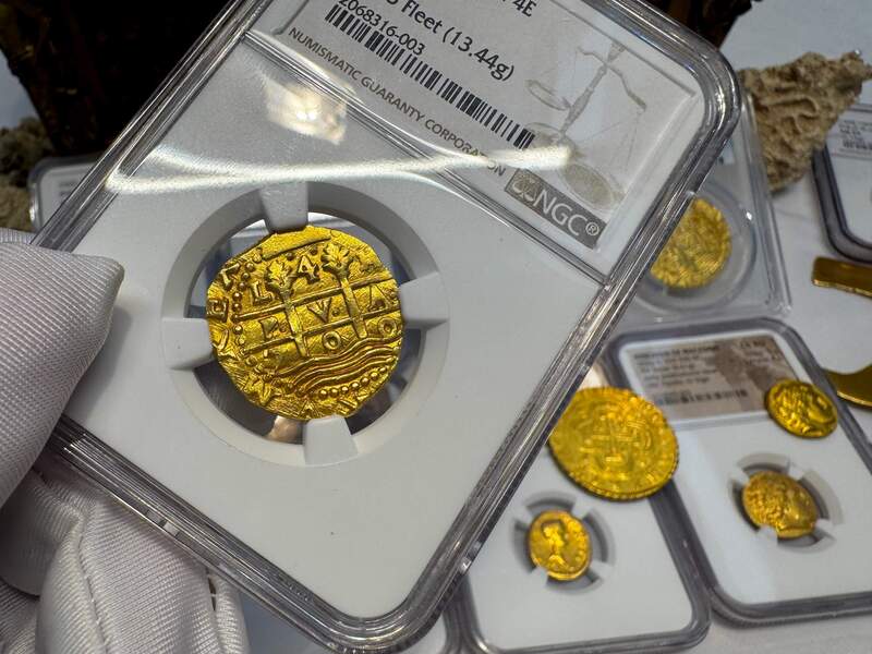Peru 4 Escudos 1700 "1715 Fleet Shipwreck" NGC 63+ 34