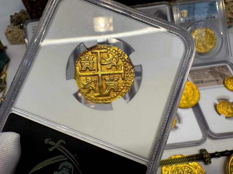 Peru 4 Escudos 1700 "1715 Fleet Shipwreck" NGC 63+ 6