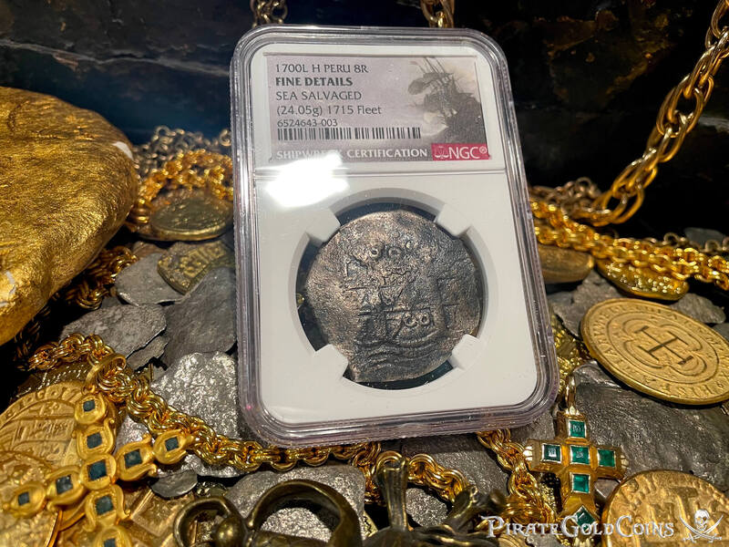 Peru 8 Reales 1700 "1715 Fleet Shipwreck" NGC F 6