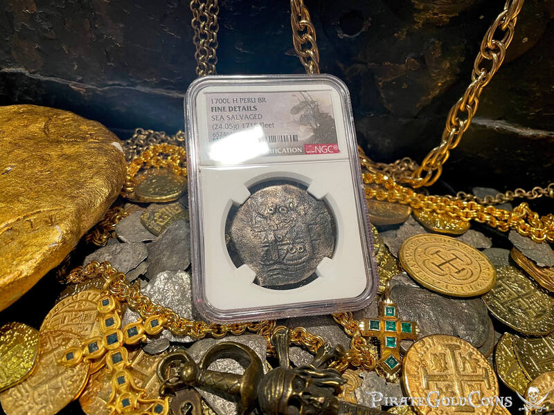 Peru 8 Reales 1700 "1715 Fleet Shipwreck" NGC F 8