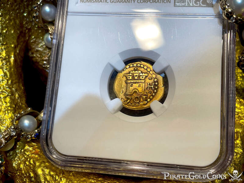 Peru 1 Escudo 1701 "Only 1 Known!  1715 Fleet Shipwreck" NGC 55 20