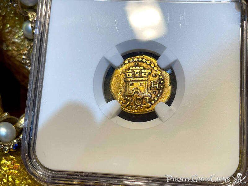 Peru 1 Escudo 1701 "Only 1 Known!  1715 Fleet Shipwreck" NGC 55 10