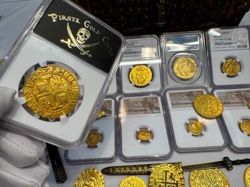 Peru 8 Escudos 1702 "from 1715 Fleet Shipwreck" NGC 64!! 84