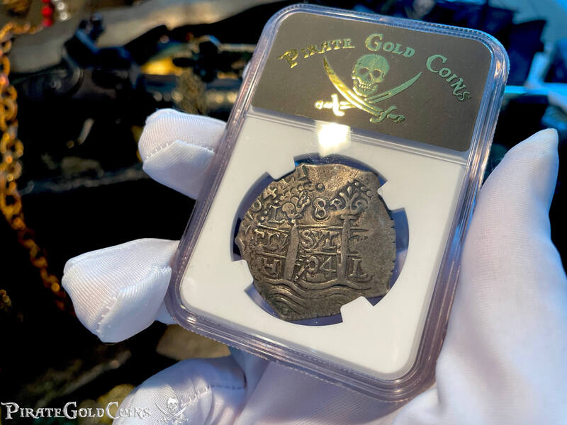 Peru 8 Reales 1704 "1715 Fleet Shipwreck" NGC 50 5