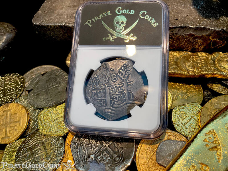 Peru 8 Reales 1704 "1715 Fleet Shipwreck" NGC 50 9