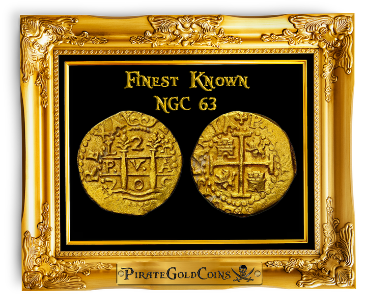 Peru 2 Escudos 1705 "Finest Kn. 1715 Fleet Shipwreck" NGC 63