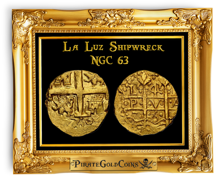 Peru 4 Escudos 1750 "La Luz Shipwreck" NGC 63