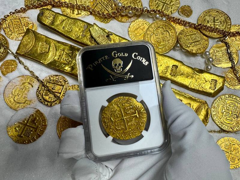 Peru 8 Escudos 1705 "2nd Finest Kn. 1715 Fleet Shipwreck" NGC 63 14