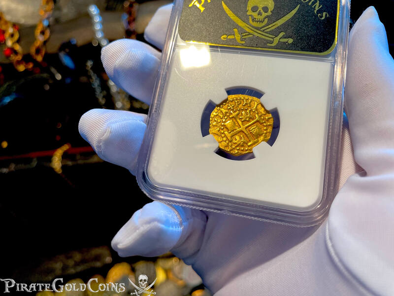 Peru 2 Escudos 1707 "1715 Plate Fleet Shipwreck" NGC 62 9