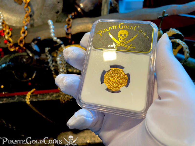 Peru 2 Escudos 1707 "1715 Plate Fleet Shipwreck" NGC 62 13