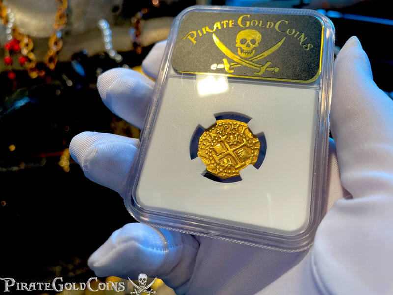 Peru 2 Escudos 1707 "1715 Plate Fleet Shipwreck" NGC 62 15