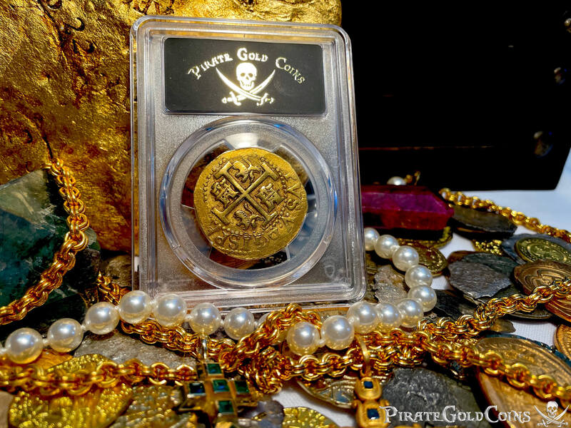 Peru 8 Escudos 1707 "Finest Known" PCGS 62 "1715 Fleet Shipwreck" 10