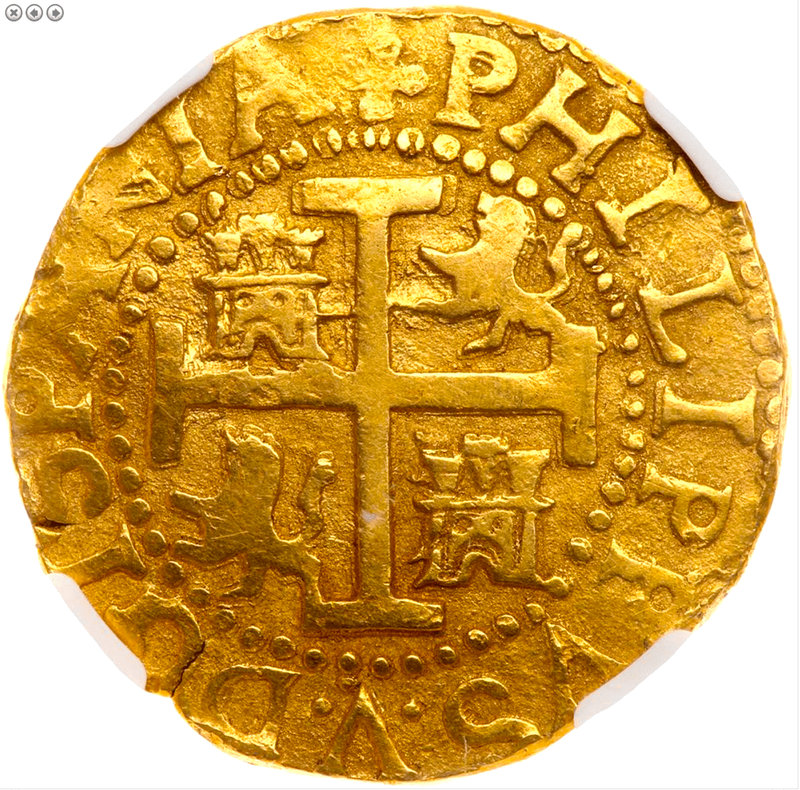 Peru 8 Escudos 1708 "1715 Fleet" NGC 55 11