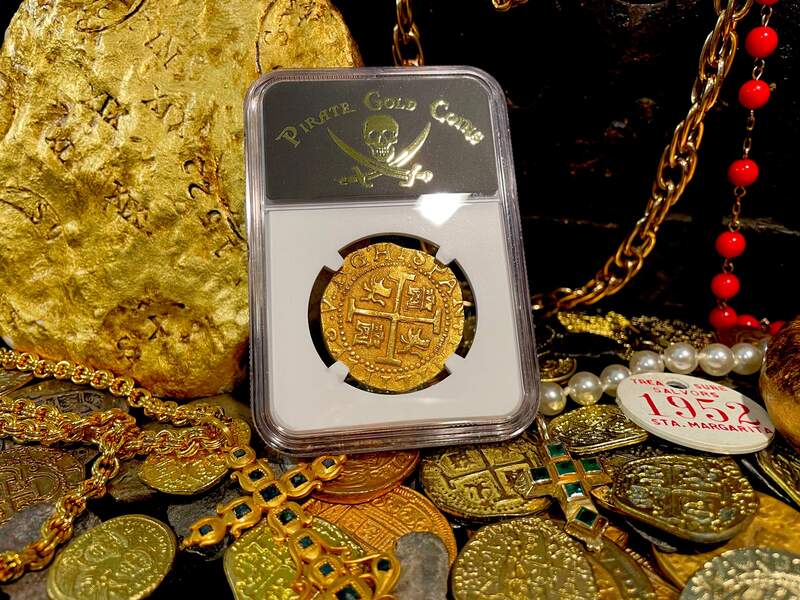 Peru  8 Escudos  1708  "1715 Plate Fleet Shipwreck"  NGC 63  Finest Known! 31