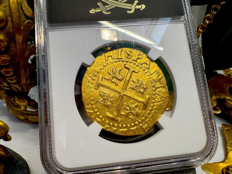 Peru 8 Escudos 1709 "1715 Fleet Shipwreck" NGC 63 23