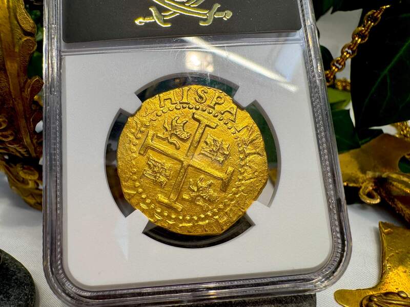 Peru 8 Escudos 1709 "1715 Fleet Shipwreck" NGC 63 24