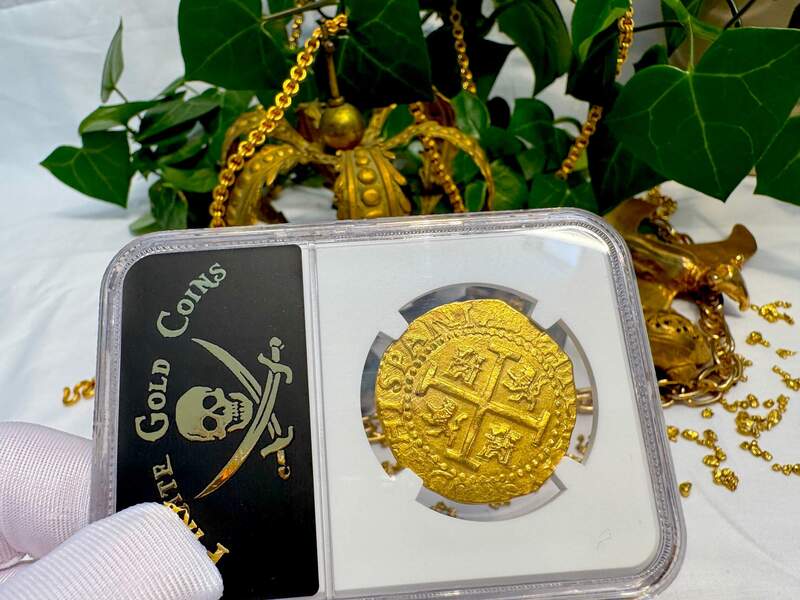 Peru 8 Escudos 1709 "1715 Fleet Shipwreck" NGC 63 35