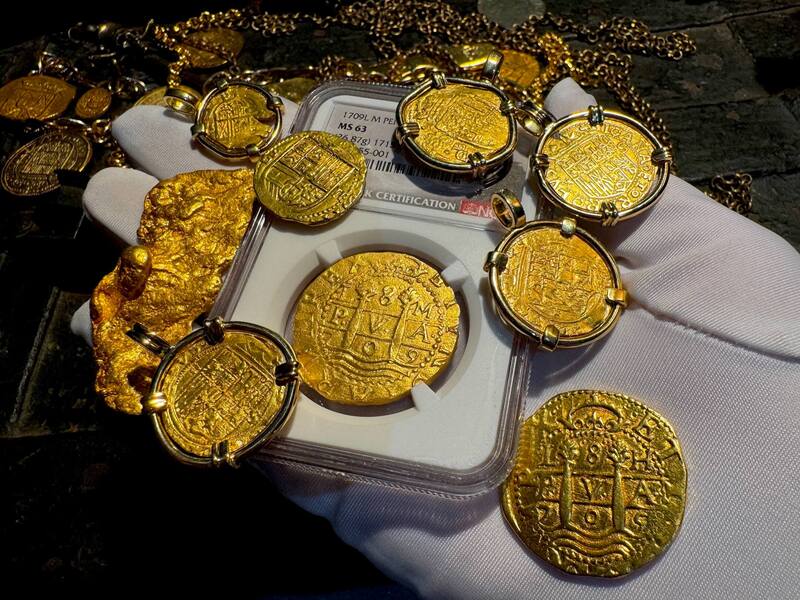 Peru 8 Escudos 1709 "Finest Known- 1715 Fleet Shipwreck" NGC 63 29