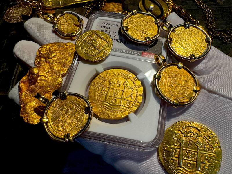 Peru 8 Escudos 1709 "Finest Known- 1715 Fleet Shipwreck" NGC 63 26