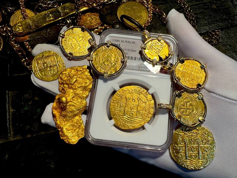 Peru 8 Escudos 1709 "Finest Known- 1715 Fleet Shipwreck" NGC 63 34