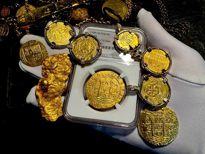 Peru 8 Escudos 1709 "Finest Known- 1715 Fleet Shipwreck" NGC 63 35