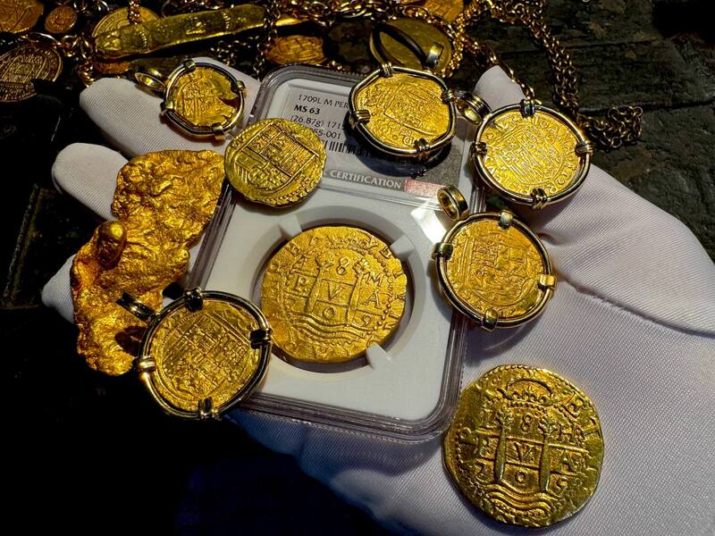 Peru 8 Escudos 1709 "Finest Known- 1715 Fleet Shipwreck" NGC 63 27