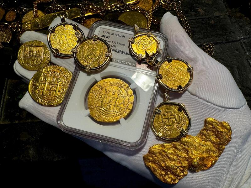 Peru 8 Escudos 1709 "Finest Known- 1715 Fleet Shipwreck" NGC 63 63