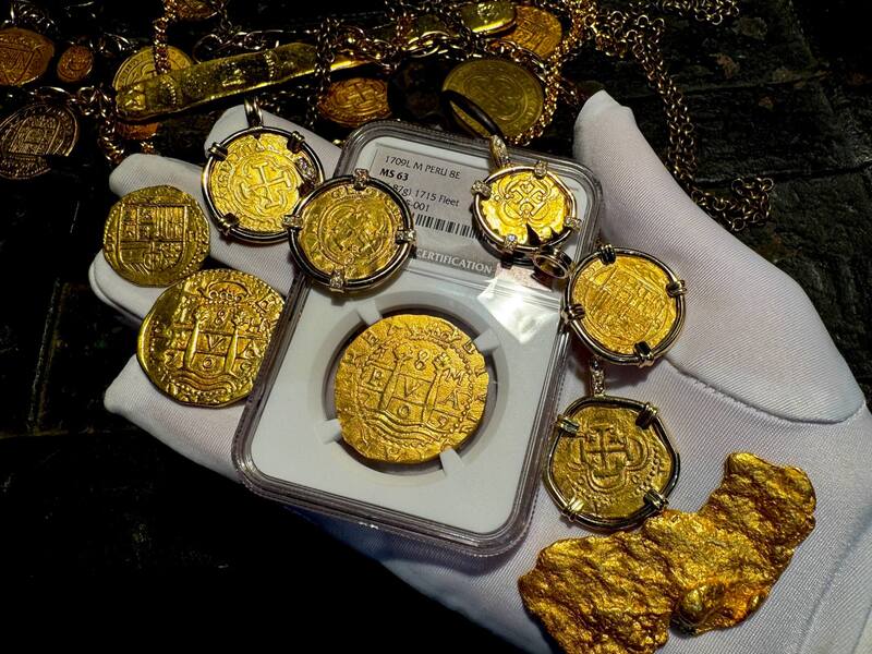 Peru 8 Escudos 1709 "Finest Known- 1715 Fleet Shipwreck" NGC 63 64