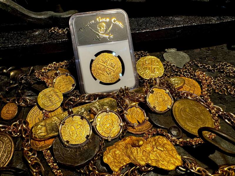 Peru 8 Escudos 1709 "Finest Known- 1715 Fleet Shipwreck" NGC 63 61